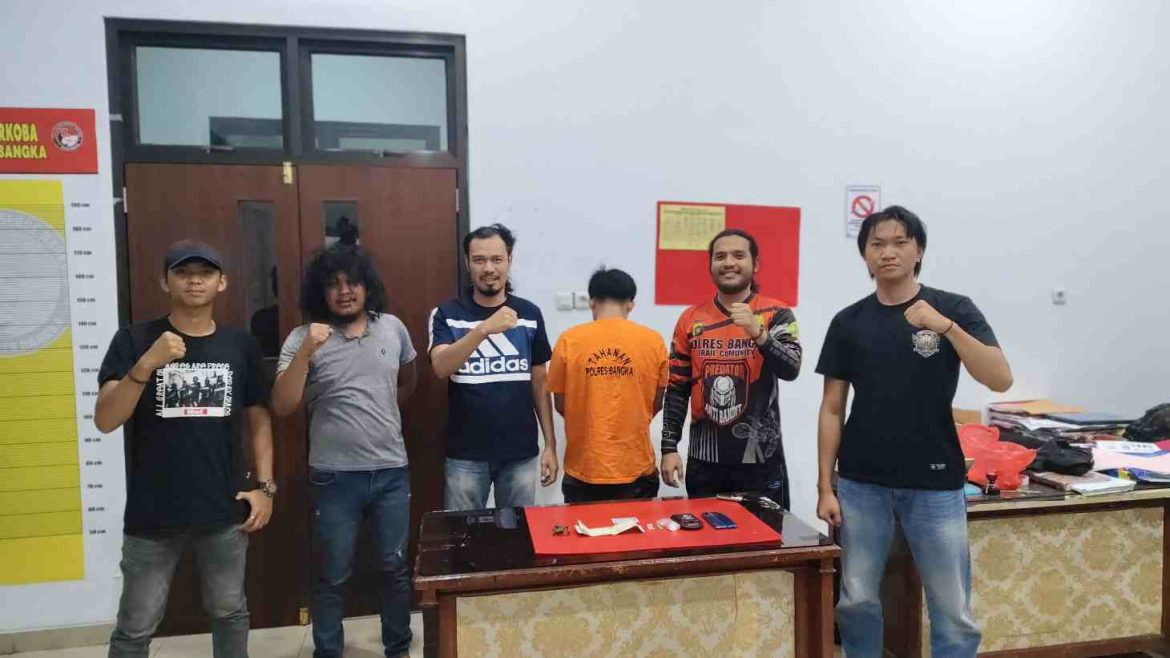 Satres narkoba Polres Bangka Ungkap Dua Kasus Narkotika, Amankan Dua Tersangka dan Puluhan Paket Sabu