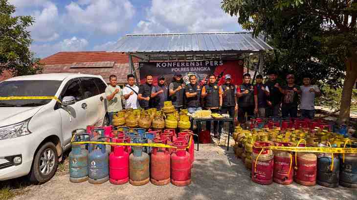 Satreskrim Polres Bangka dan Polsek Pemali Ungkap Praktik Pengoplosan LPG Bersubsidi, Amankan Tiga Terduga Pelaku