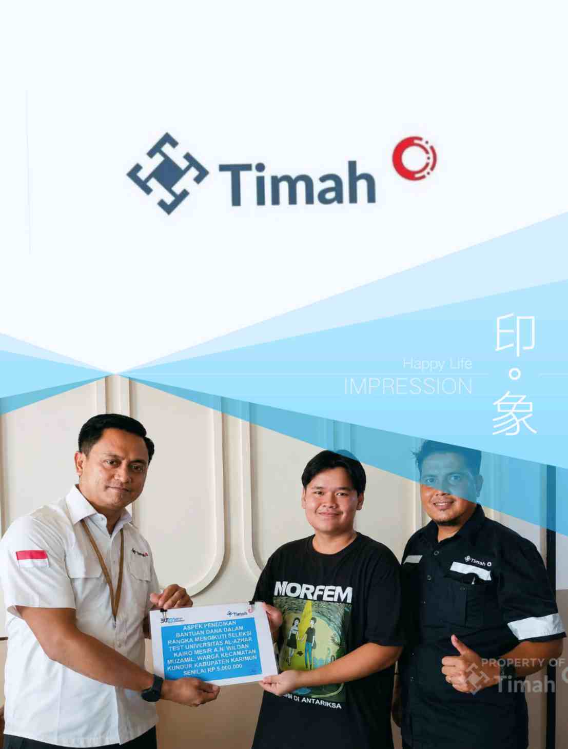 PT TIMAH Membantu Meringankan Biaya Kuliah, Memungkinkan Wildan Mengejar Mimpinya untuk Menempuh Pendidikan Tinggi