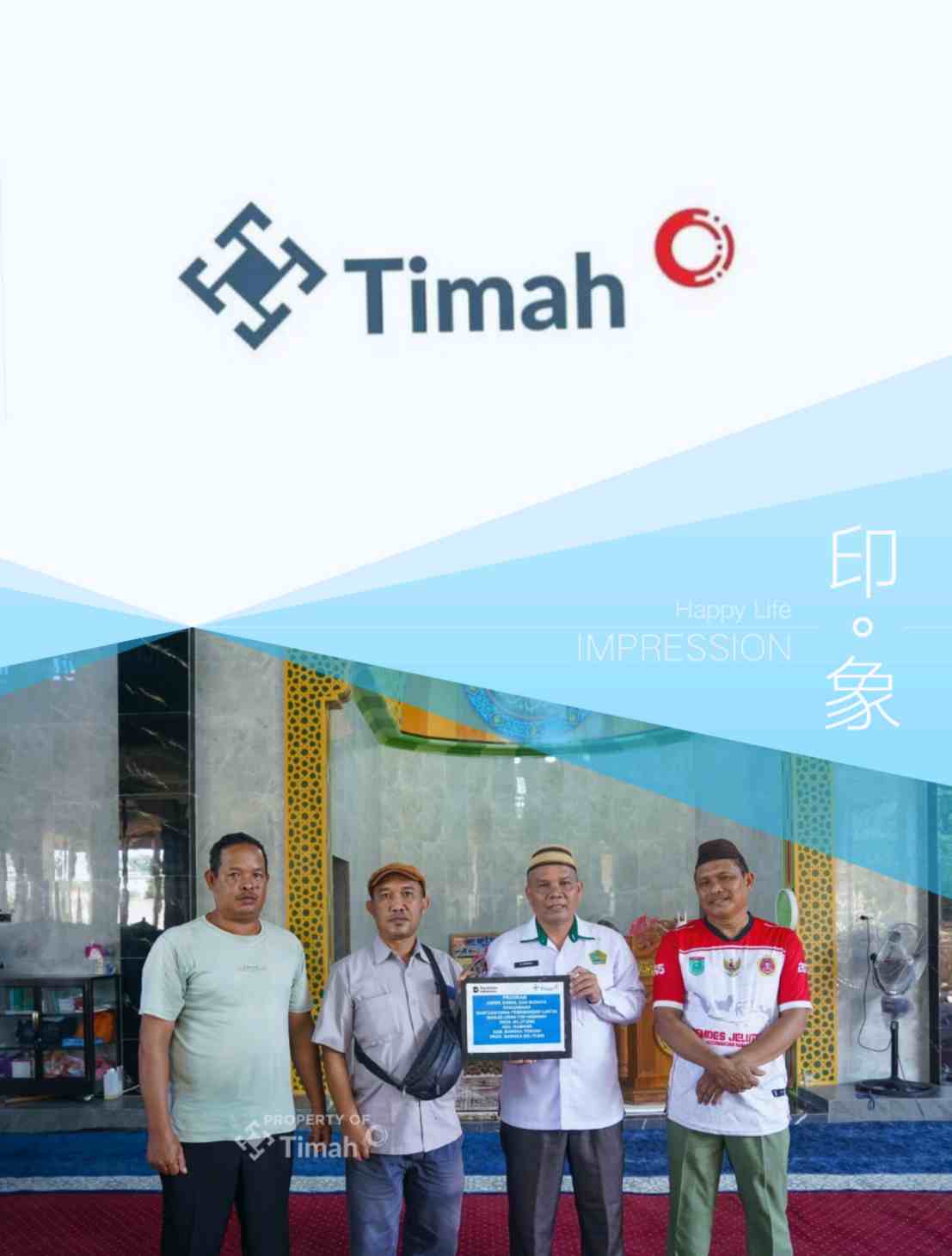 Melalui Program CSR-nya, PT TIMAH Mendukung Pembangunan Masjid di Bangka Tengah