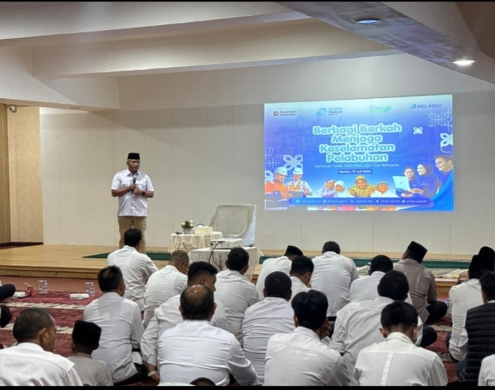 Perkuat Nilai Kepedulian dan Keselamatan, Pelindo Regional 1 Gelar Pengajian, Doa Bersama, dan Santunan Anak Yatim Piatu
