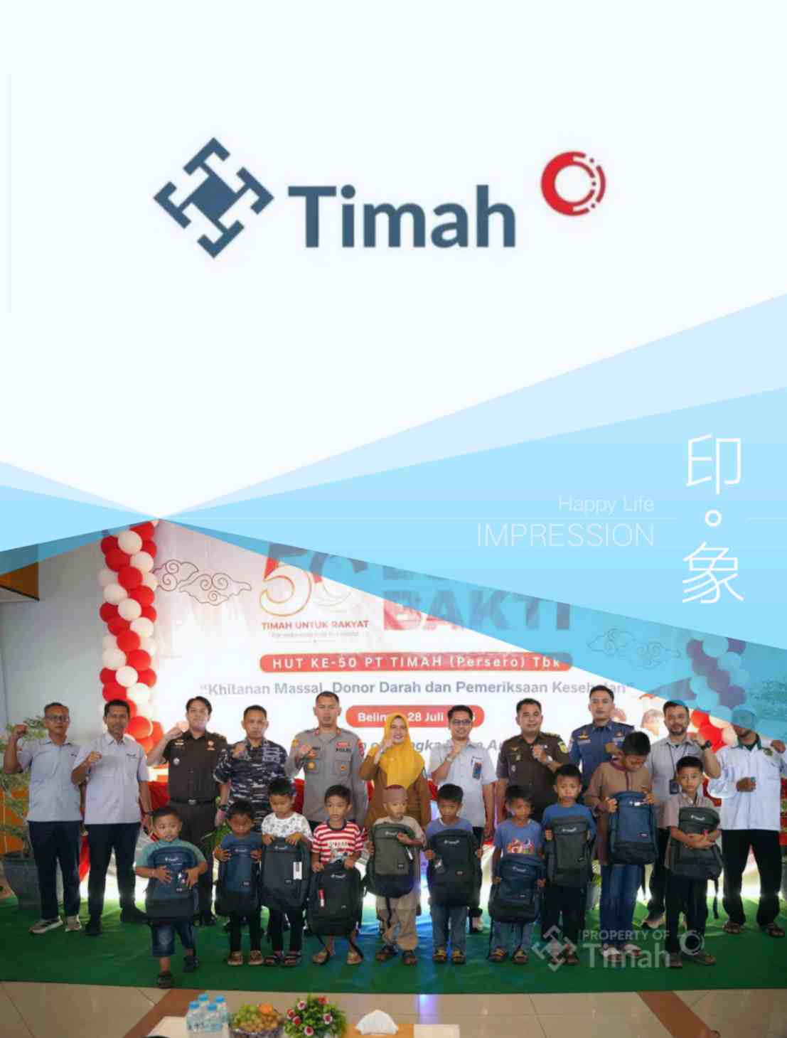 Bulan Bakti HUT ke-50 PT TIMAH Sambangi Belinyu, 384 Warga Nikmati Layanan Sosial dan Kesehatan