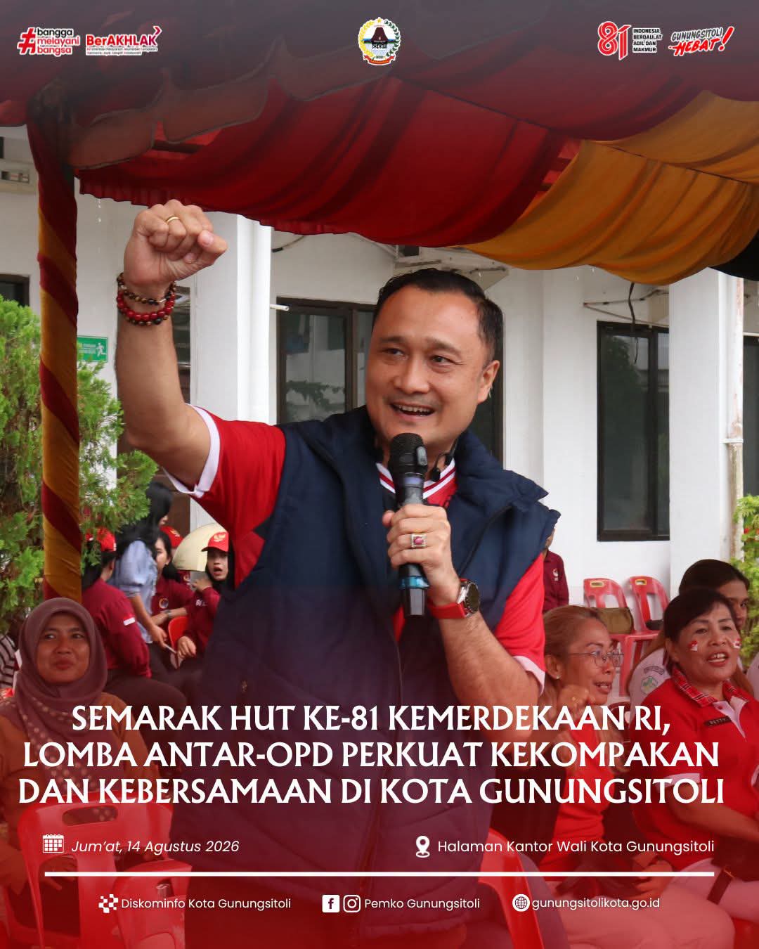 Semarak HUT ke-81 Kemerdekaan RI, Lomba Antar-OPD Perkuat Kekompakan dan Kebersamaan di Kota Gunungsitoli