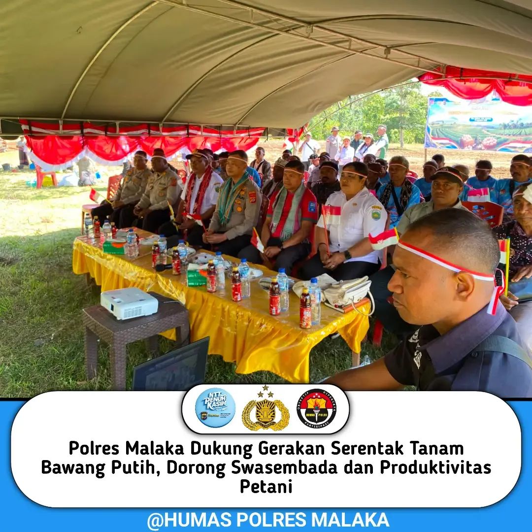 Polres Malaka Dukung Gerakan Serentak Tanam Bawang Putih, Dorong Swasembada dan Produktivitas Petani