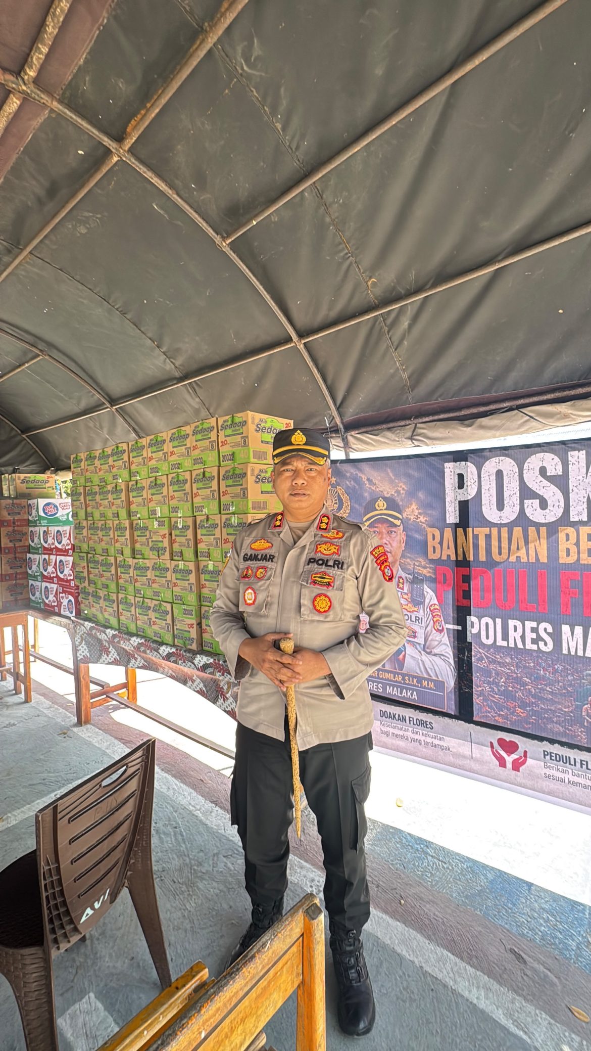 Satu Kepedulian, Sejuta Harapan: Polres Malaka Dirikan Posko Peduli Flores dan Galang Bantuan Bersama Masyarakat