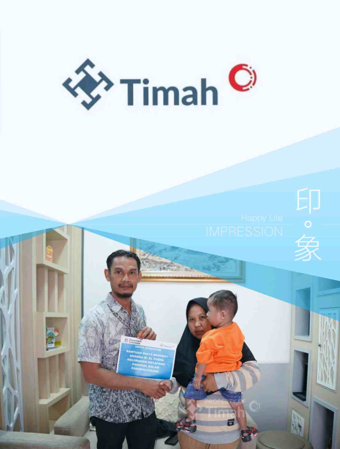 PT TIMAH Memperluas Bantuan untuk Membantu Menutupi Biaya Medis Seorang Bayi di Pangkalpinang