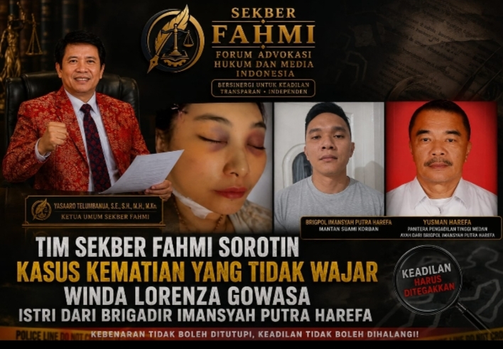 SEKBER FAHMI Soroti Kejanggalan Kematian Winda Lorenza Gowasa, Dorong Polrestabes Medan Lebih Terbuka
