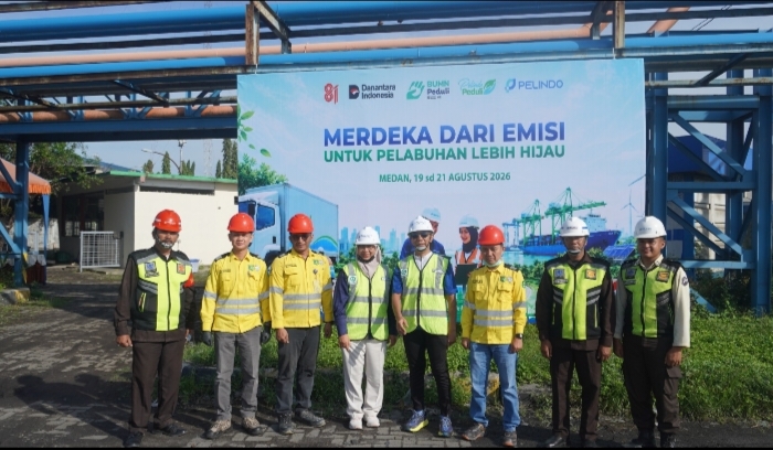 Pelindo Regional 1 Gelar Uji Emisi Kendaraan di Buffer Area Gate 2 Pelabuhan Belawan
