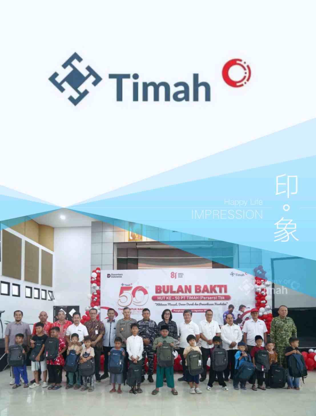 Perayaan Ulang Tahun Emas, Bulan Pelayanan Ulang Tahun ke-50 PT TIMAH Mendapat Sambutan Antusias dari Warga Pangkalpinang